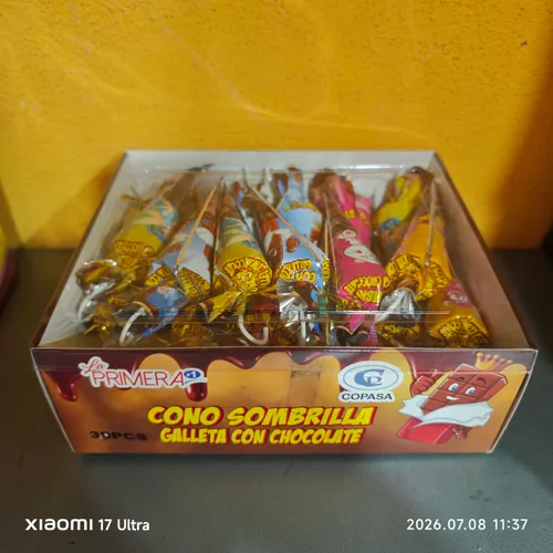 Cono sombrilla chocolate 